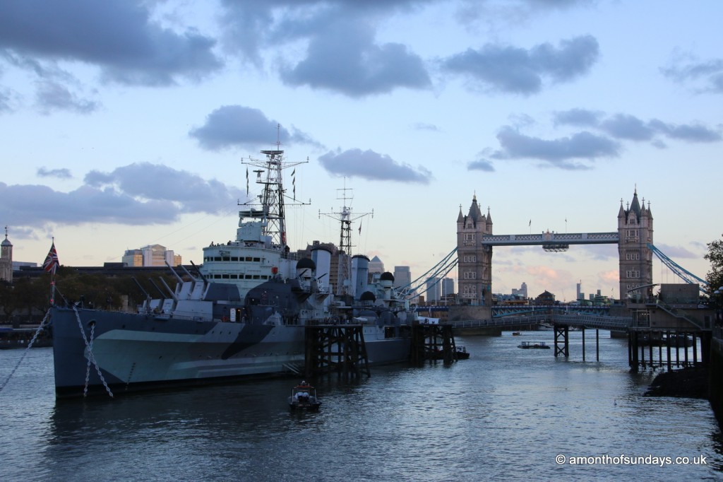 HMS Belfast and Tower Bridge