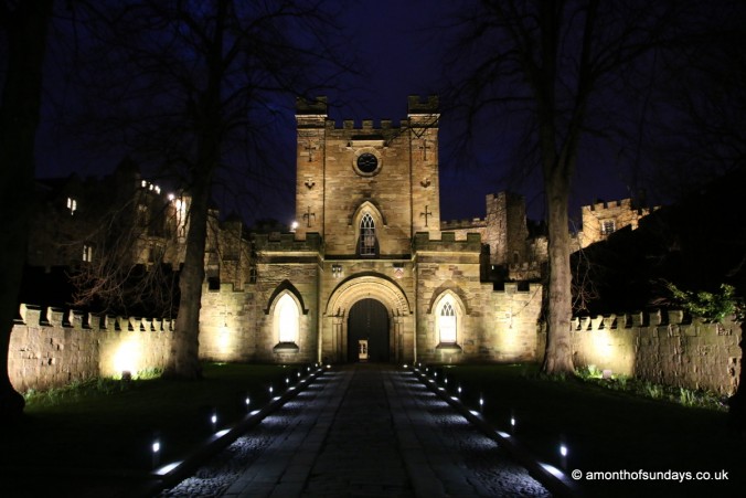 University College in Durham by night