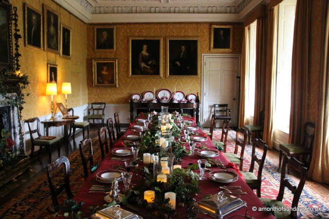 Dining room at Hanbury Hall