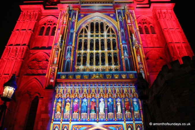 Lumiere at Westminster Abbey